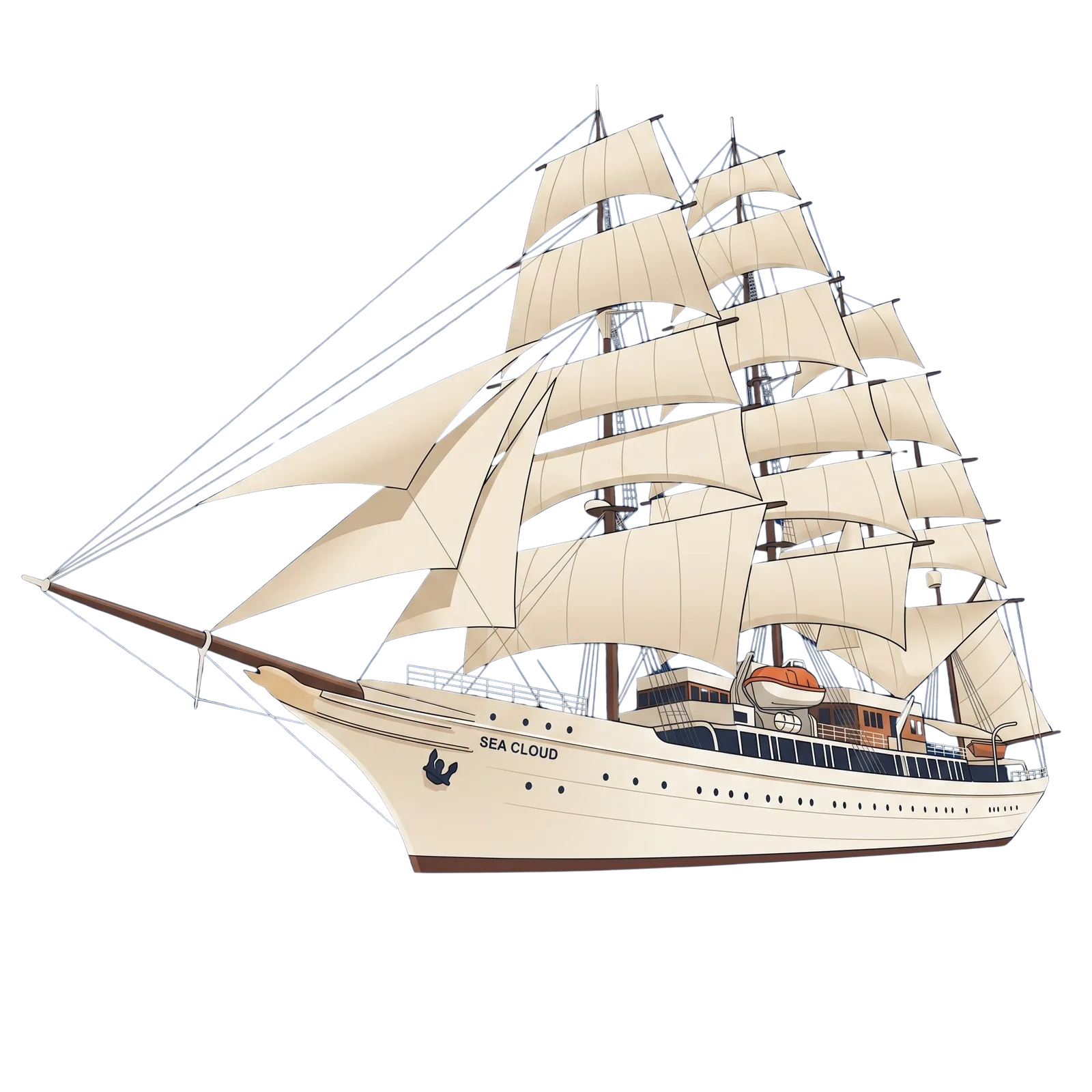 Sea Cloud Spirit — after