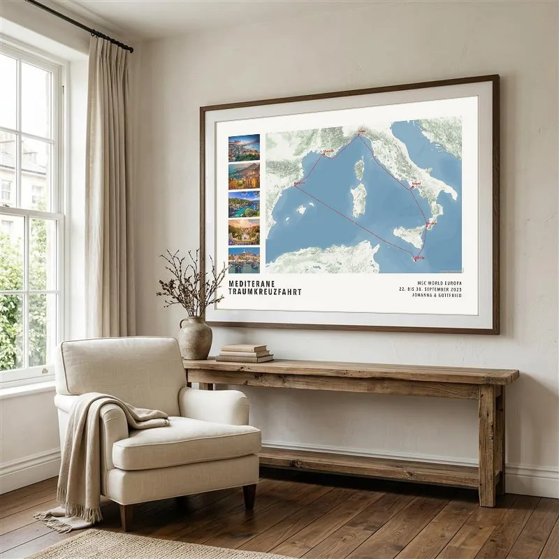 CruiseMap Wall Art