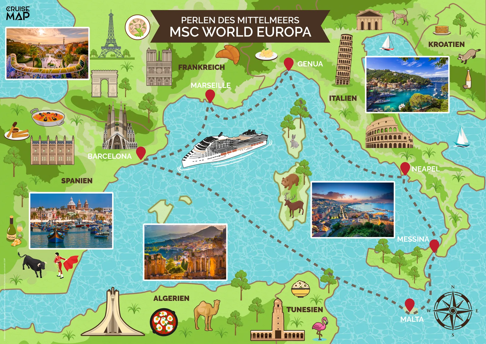 Westliches Mittelmeer · MSC World Europa