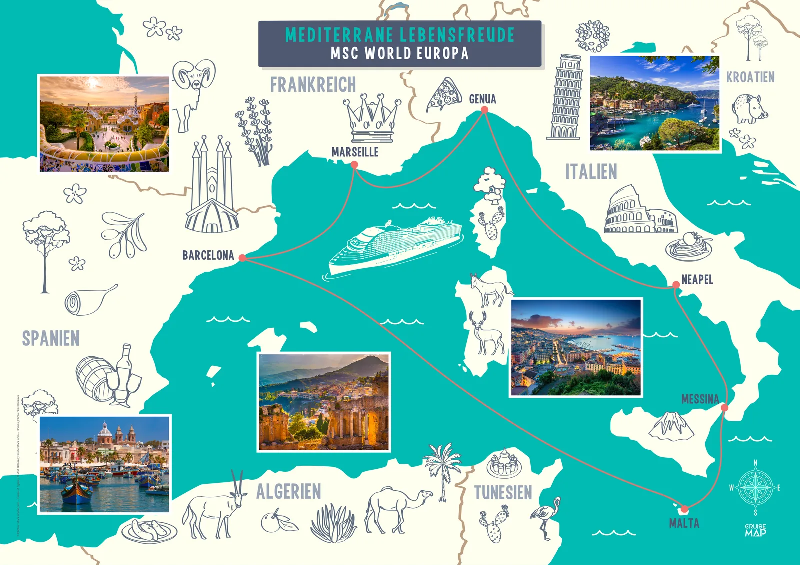 Westliches Mittelmeer · MSC World Europa