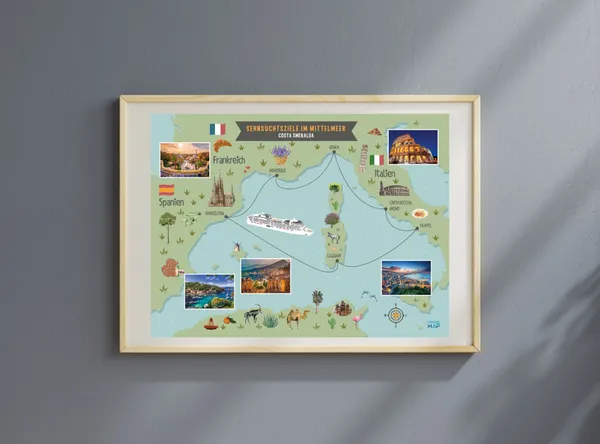 CruiseMap Illustrated Stil